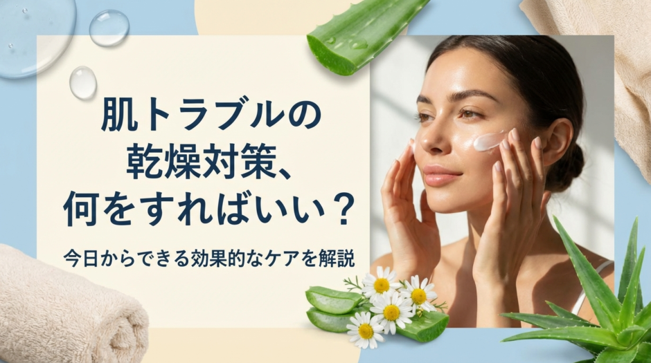 肌トラブルの乾燥対策、何をすればいい？今日からできる効果的なケアを解説