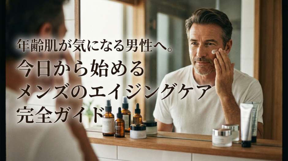 年齢肌が気になる男性へ。今日から始めるメンズのエイジングケア完全ガイド