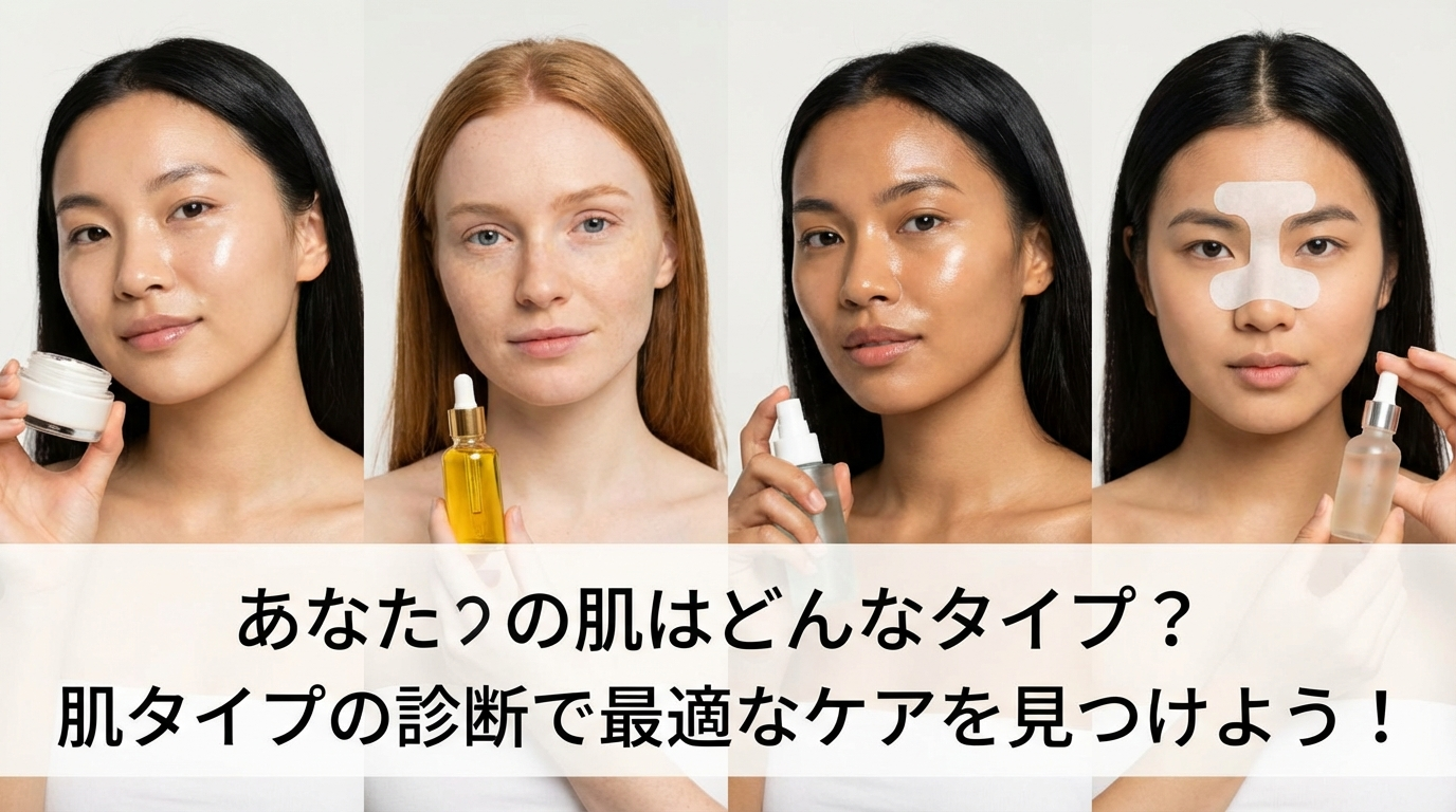 あなたの肌はどんなタイプ？肌タイプの診断で最適なケアを見つけよう！
