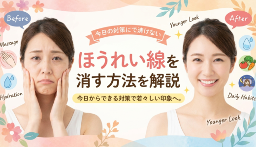 ほうれい線を消す方法を解説。今日からできる対策で若々しい印象へ。