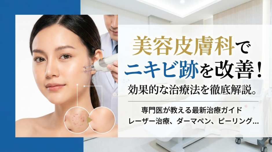 美容皮膚科でニキビ跡を改善！効果的な治療法を徹底解説。